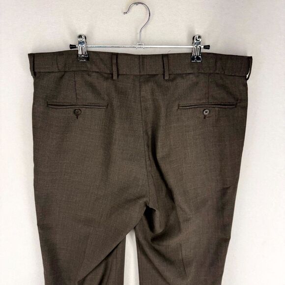 Palo Savino Wool Blend Dress Pants Bremen Trousers Mens Size 37‎ Reg Cut - Picture 8 of 12